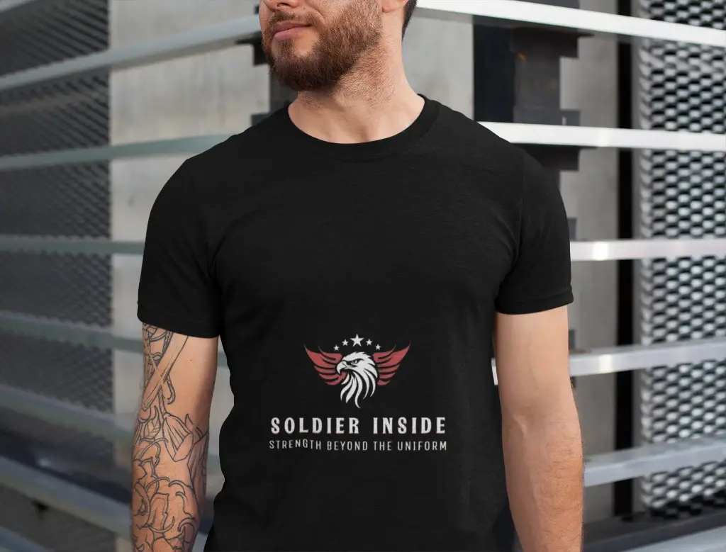 Premium Soldier Inside T-shirts | Black & Blue | Stylish Look